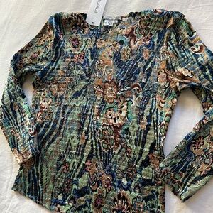 🎀Alberto Makali Multicolor Patterned Long Sleeve Top